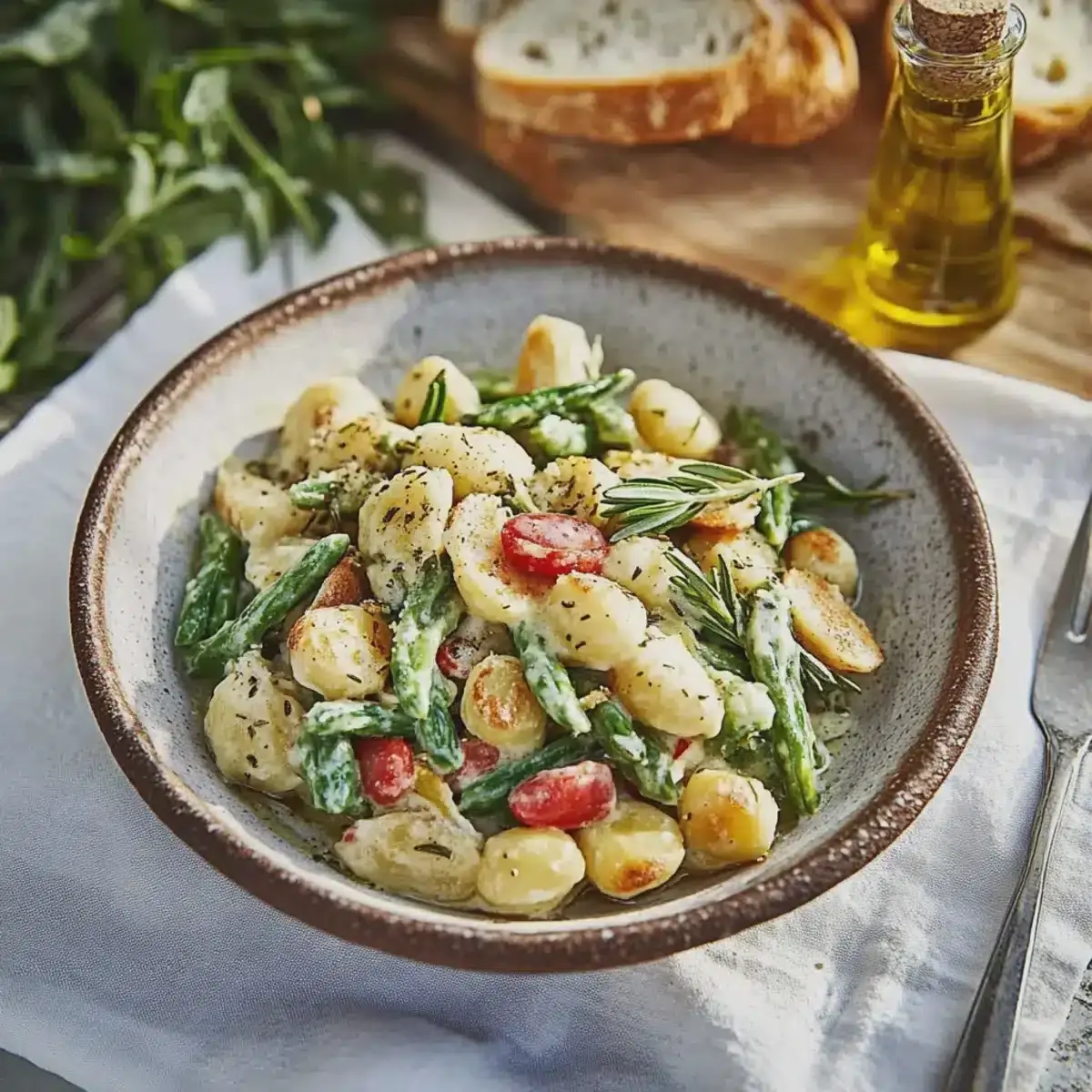 Gnocchi mit grünem Spargel