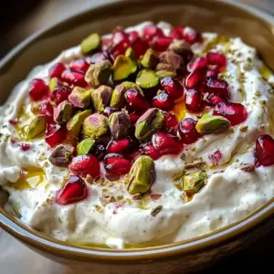 Granatapfel-Pistazien-Feta-Creme