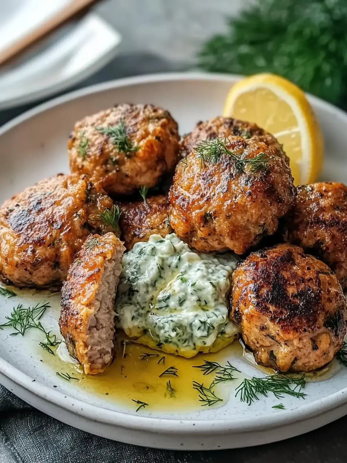 Griechische Linsenfrikadellen