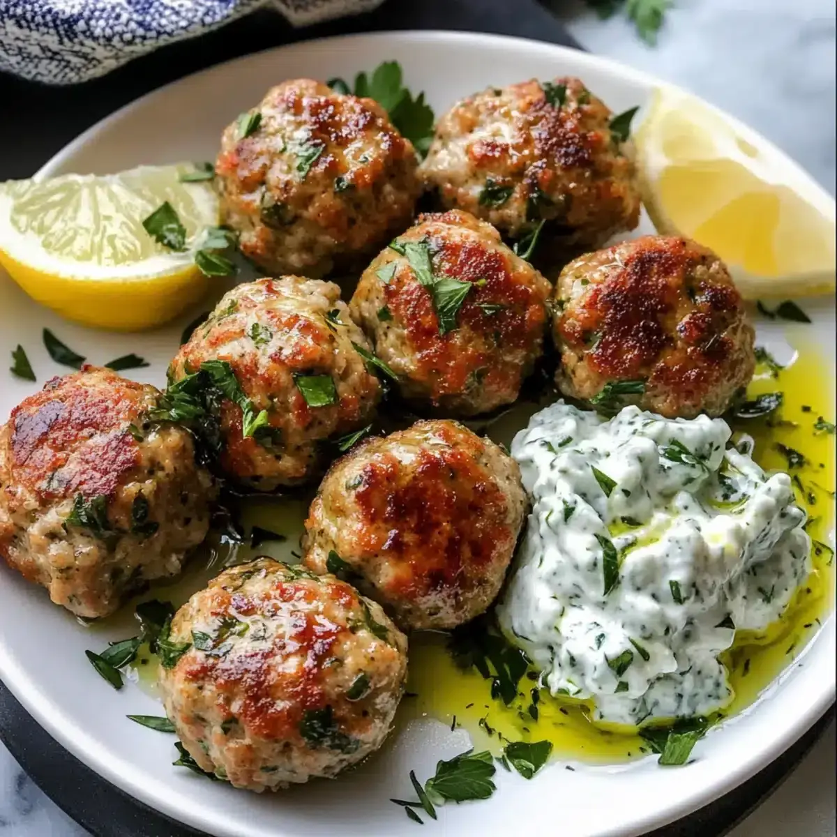 Griechische Truthahnfrikadellen