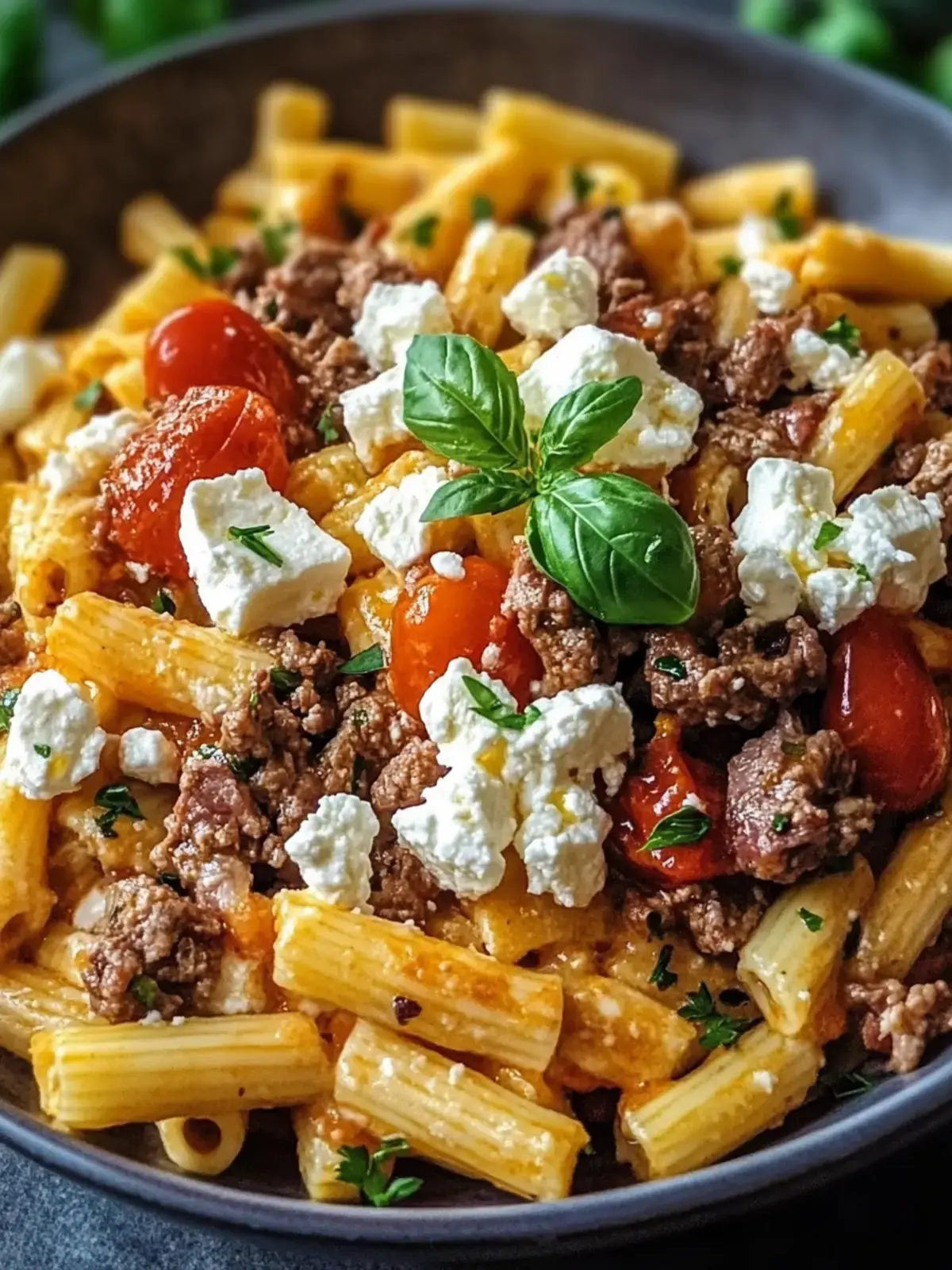 Griechischer Nudelauflauf mit Feta und Hackfleisch – Herzhaft genießen 2 Griechischer Nudelauflauf mit Feta und Hackfleisch