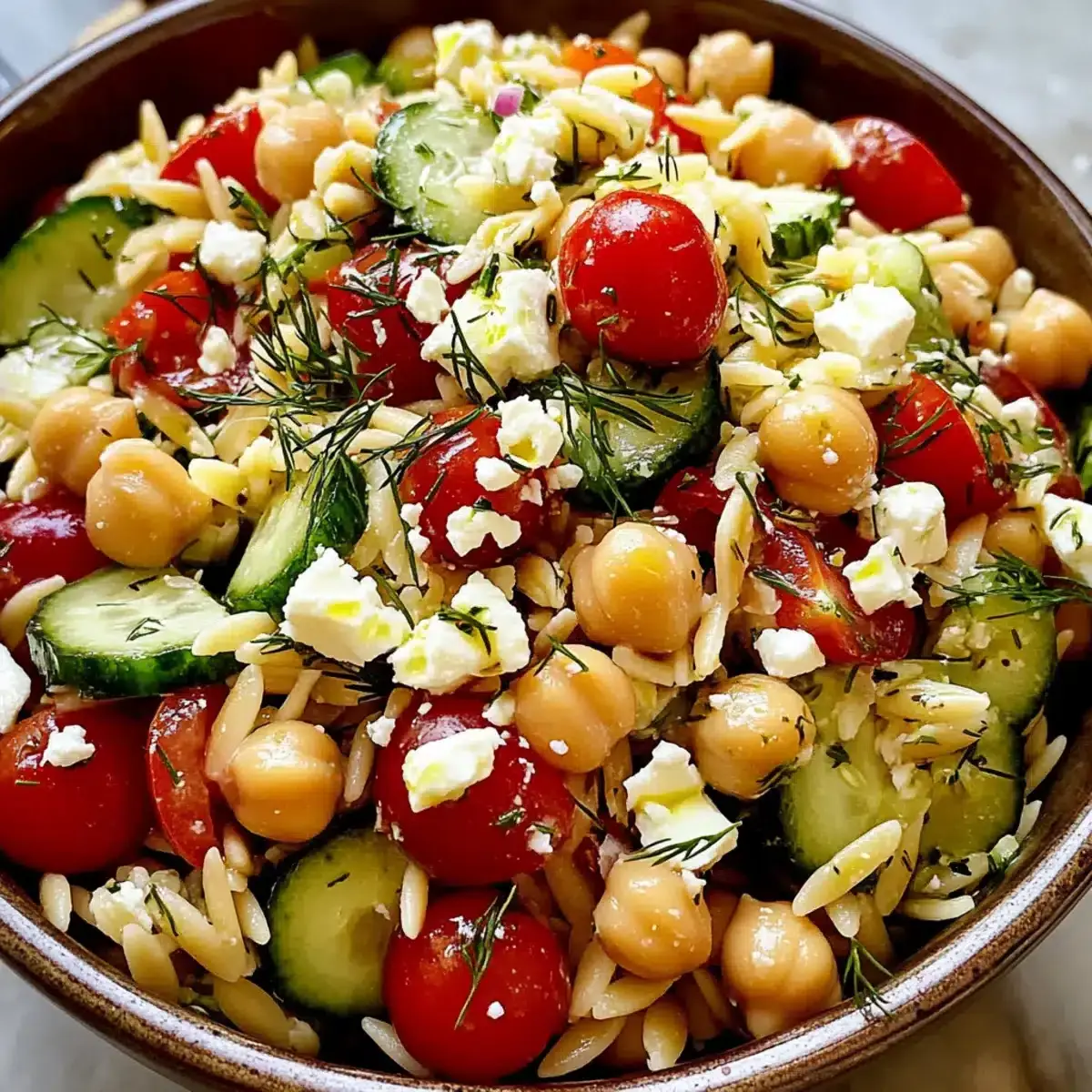 Griechischer Orzo-Salat