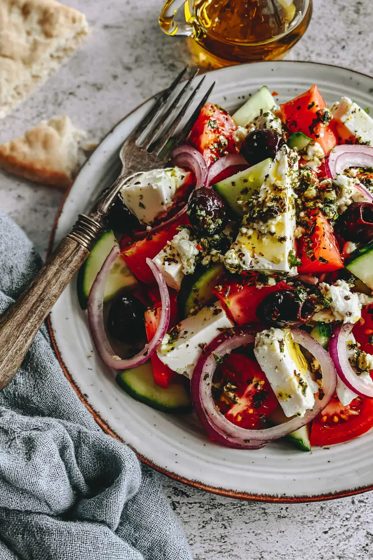 Griechischer Salat mit Feta