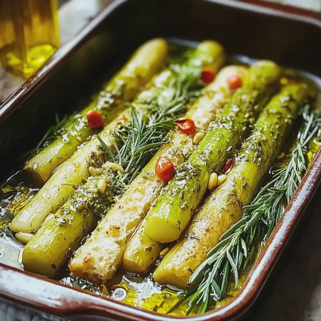 Grüner Spargel Backofen
