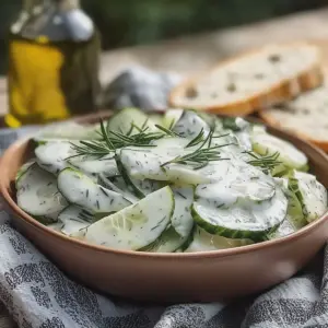 Gurkensalat mit Sahne