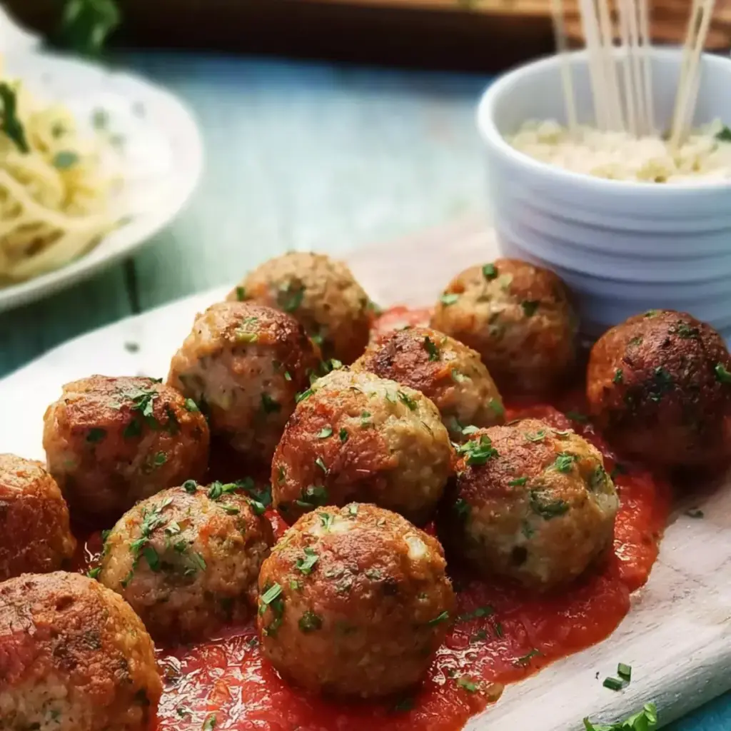 Hackbällchen in pikanter Tomatensoße