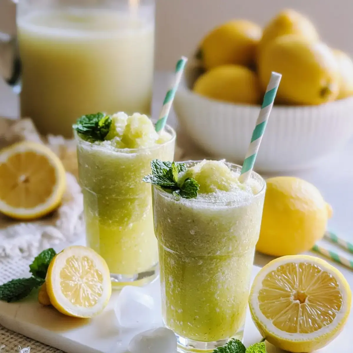 Healthy Frozen Lemonade