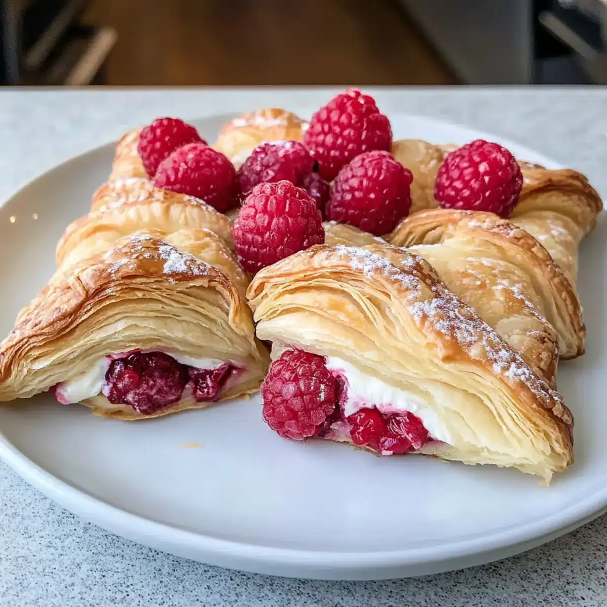Schnelles Himbeer-Dänisch mit Frischkäse: Ein leichtes, köstliches Erlebnis 2 Himbeer-Dänisch Rezept