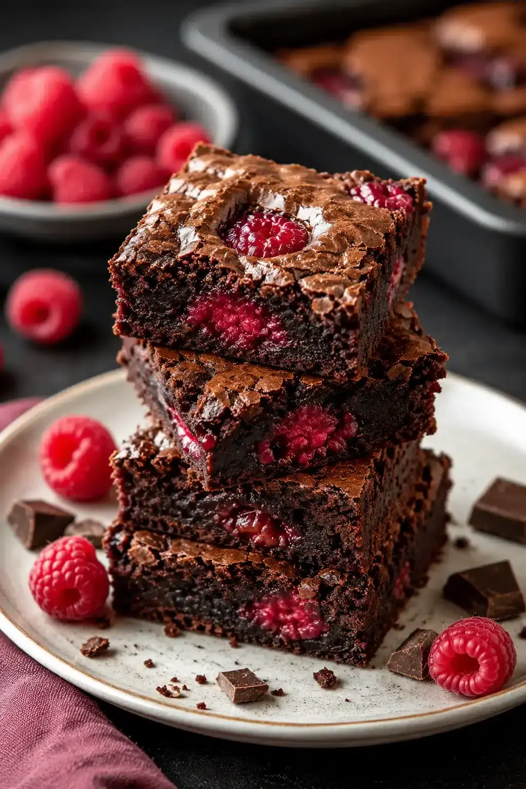 Himbeer-Swirl-Brownies Rezept