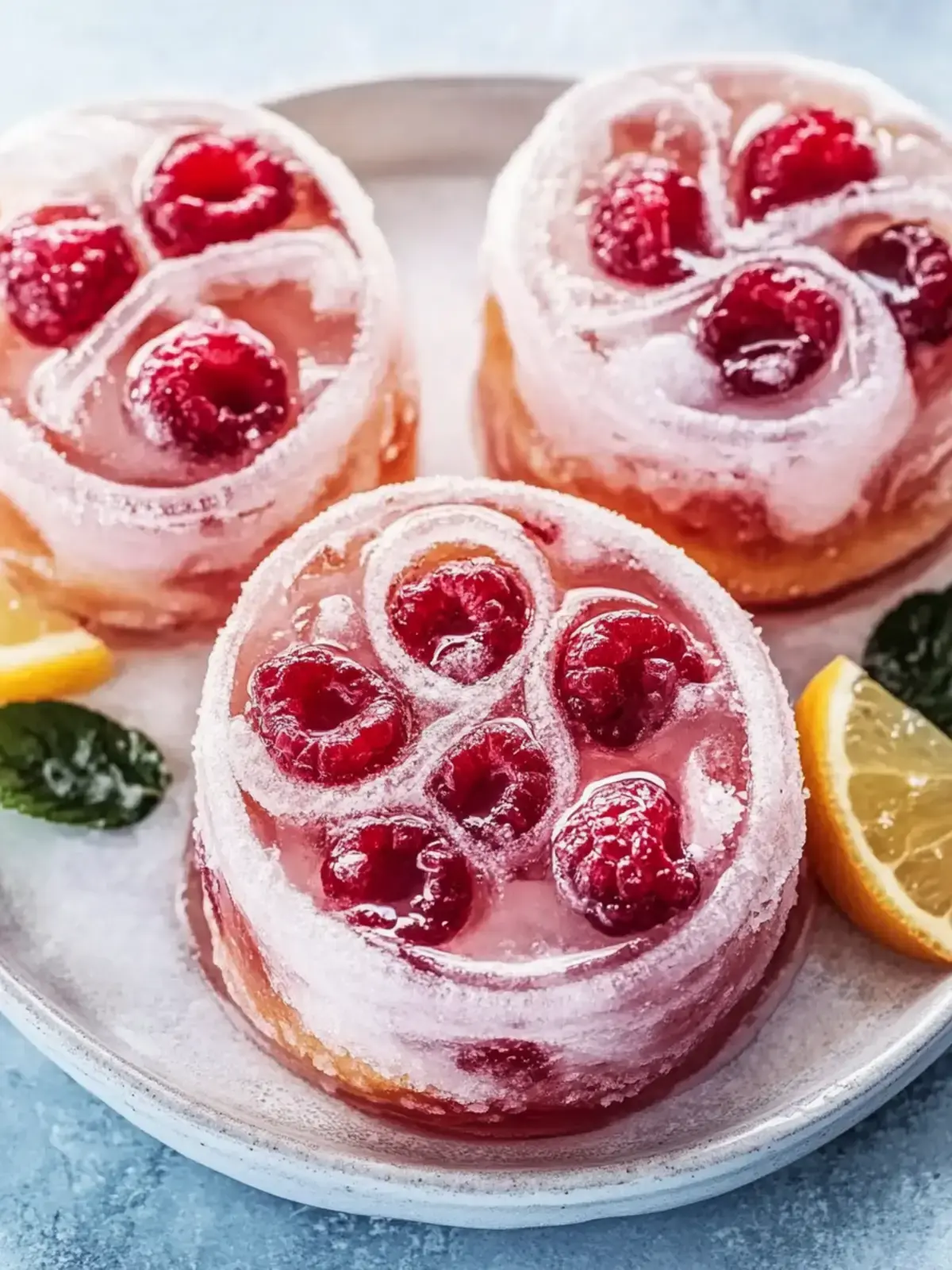 Himbeer-Zimtschnecken mit Zitronenglasur – Ultimatives Frühstück 2 Himbeer-Zimtschnecken mit Zitronenglasur
