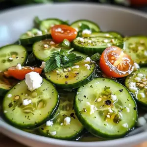 Honig-Limetten-Gurkensalat