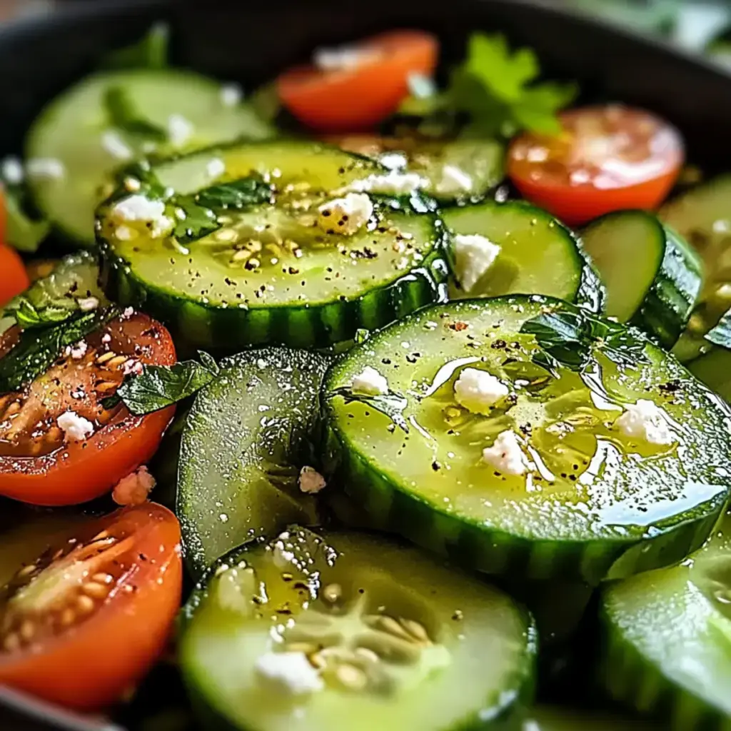 Honig-Limetten-Gurkensalat