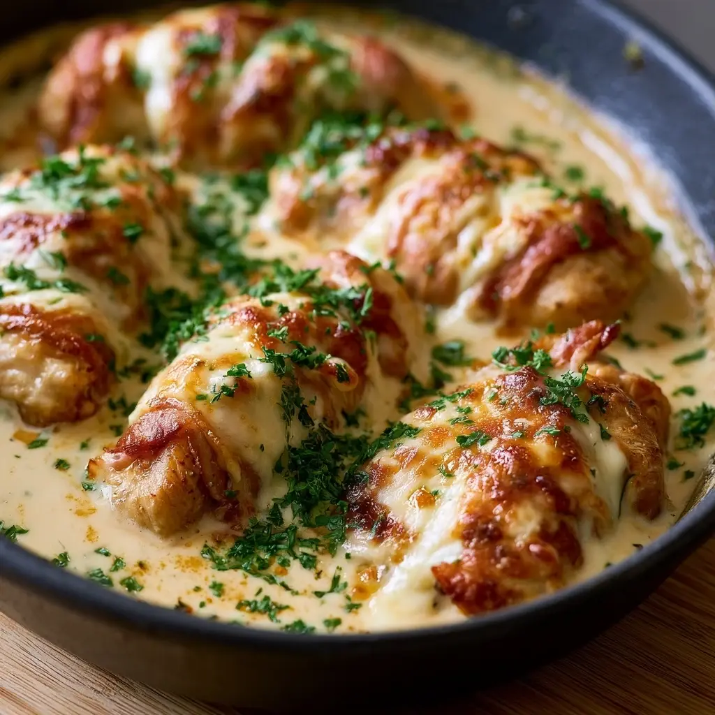Hähnchen Cordon Bleu Pfanne