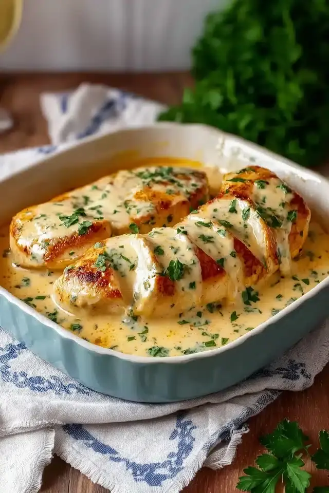 Hähnchenbrust in Frischkäse-Sauce