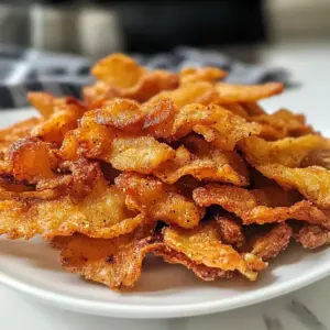 Knusprige Hühnhautchips
