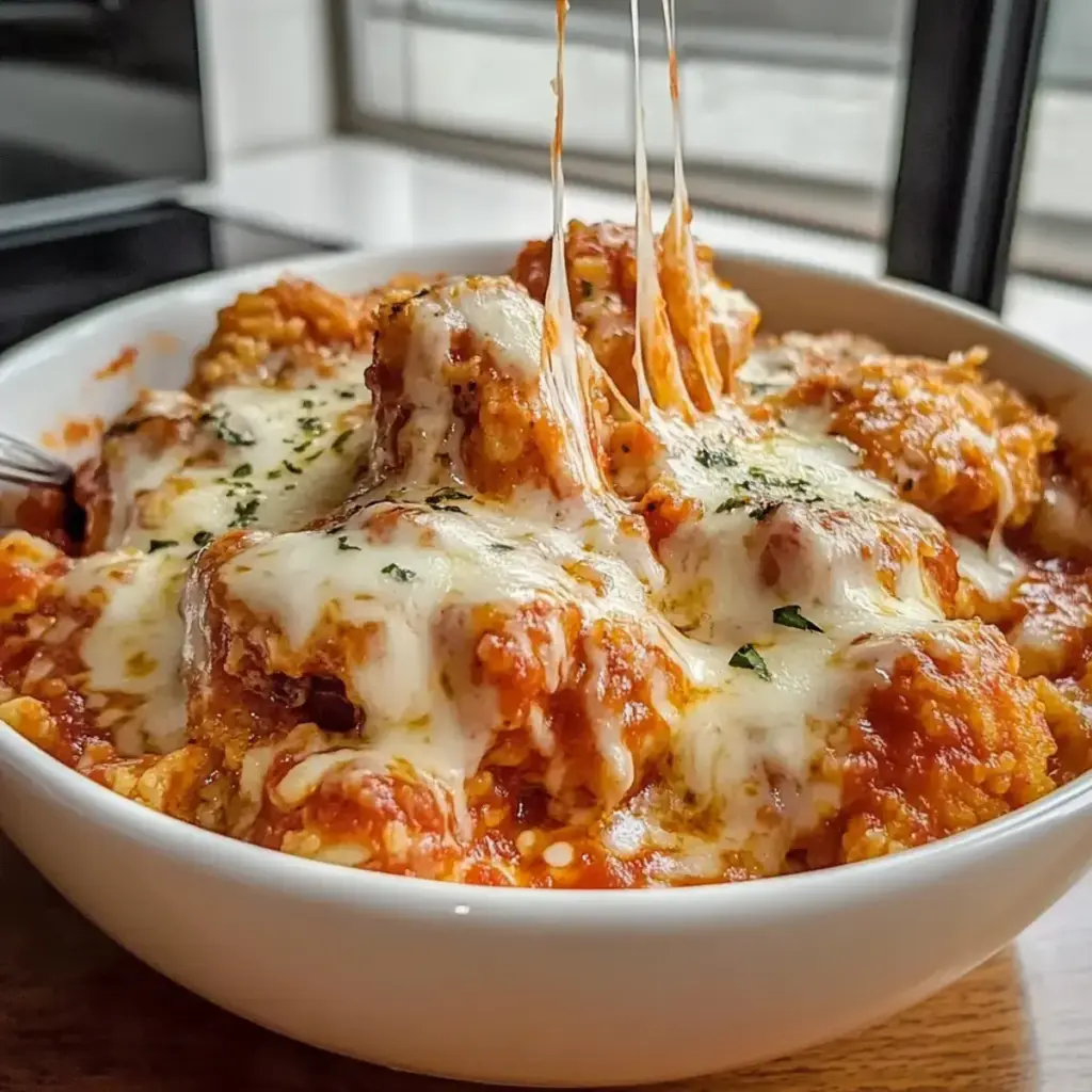 Hüttenkäse Hähnchen Parm Schüssel
