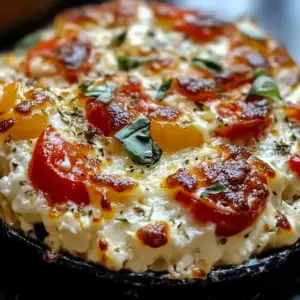 Schnelle Hüttenkäse-Pizza-Schüssel