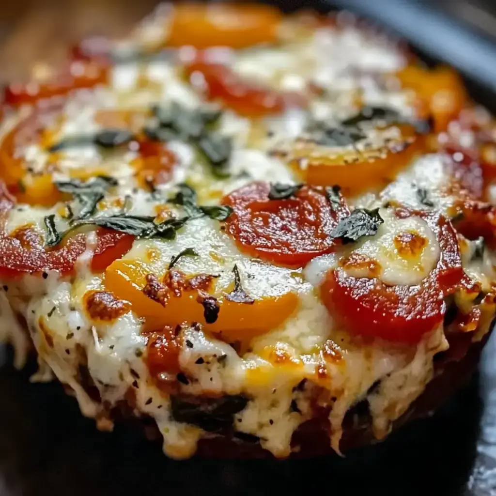 Hüttenkäse-Pizza-Schüssel