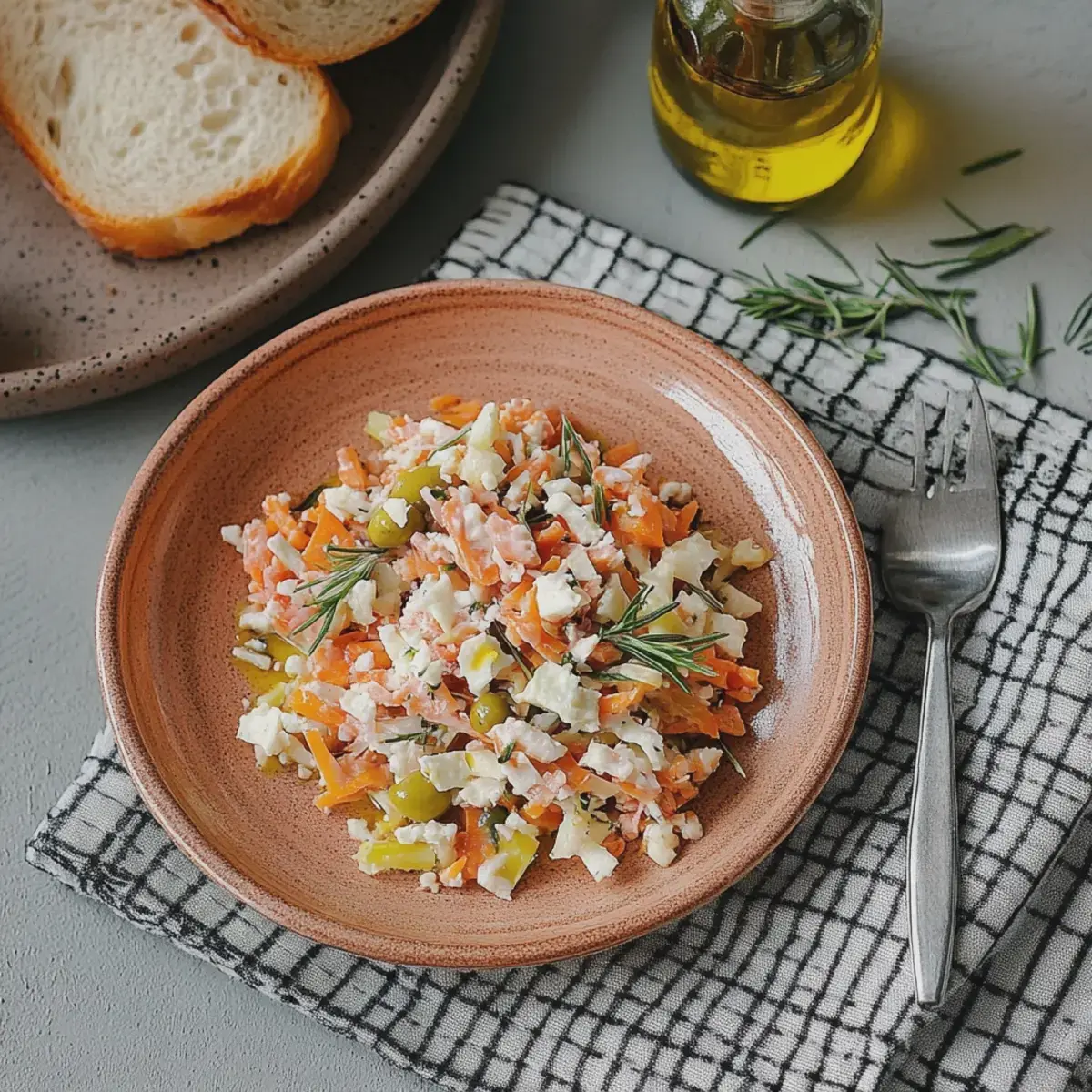 Hüttenkäse Salat mit Thunfisch
