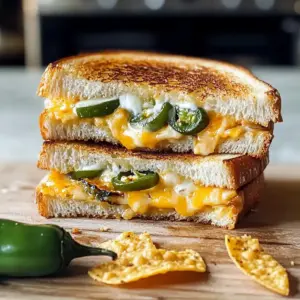Easy Jalapeño Popper Grilled Cheese Sandwich