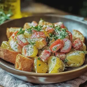 Kartoffelsalat knusprig