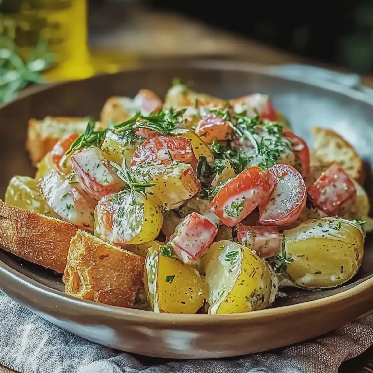 Kartoffelsalat knusprig einfach zubereiten 2 Kartoffelsalat knusprig