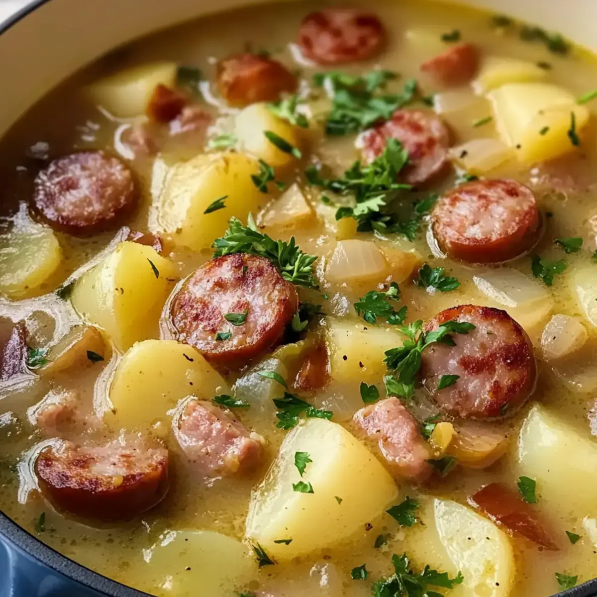 Kartoffelsuppe mit Wurst