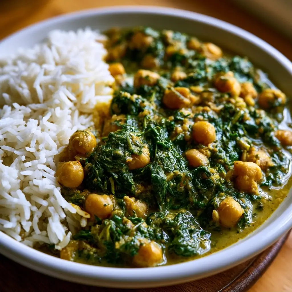 Kichererbsen Spinat Curry