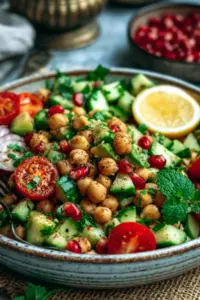 Schneller Kichererbsensalat