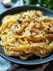 Knoblauch-Butter-Garnelen-Pasta