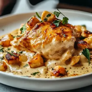 Köstliche Knoblauch-Butter-Hähnchen-Pasta