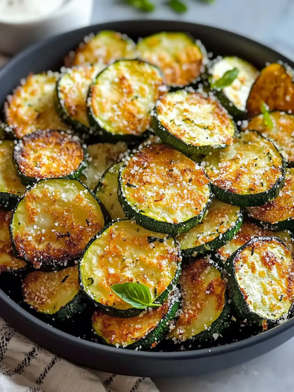 Knusprige Zucchini Heißluftfritteuse