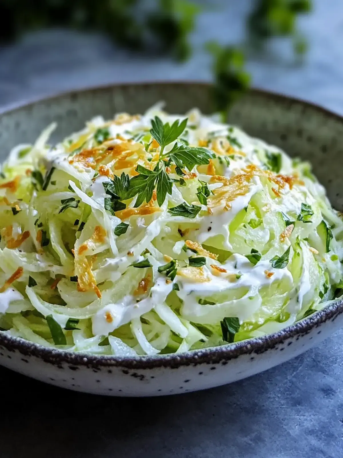Leichter Kohlrabi-Salat mit Joghurt-Dressing Rezept – Erfrischend 2 Kohlrabi-Salat mit Joghurt-Dressing
