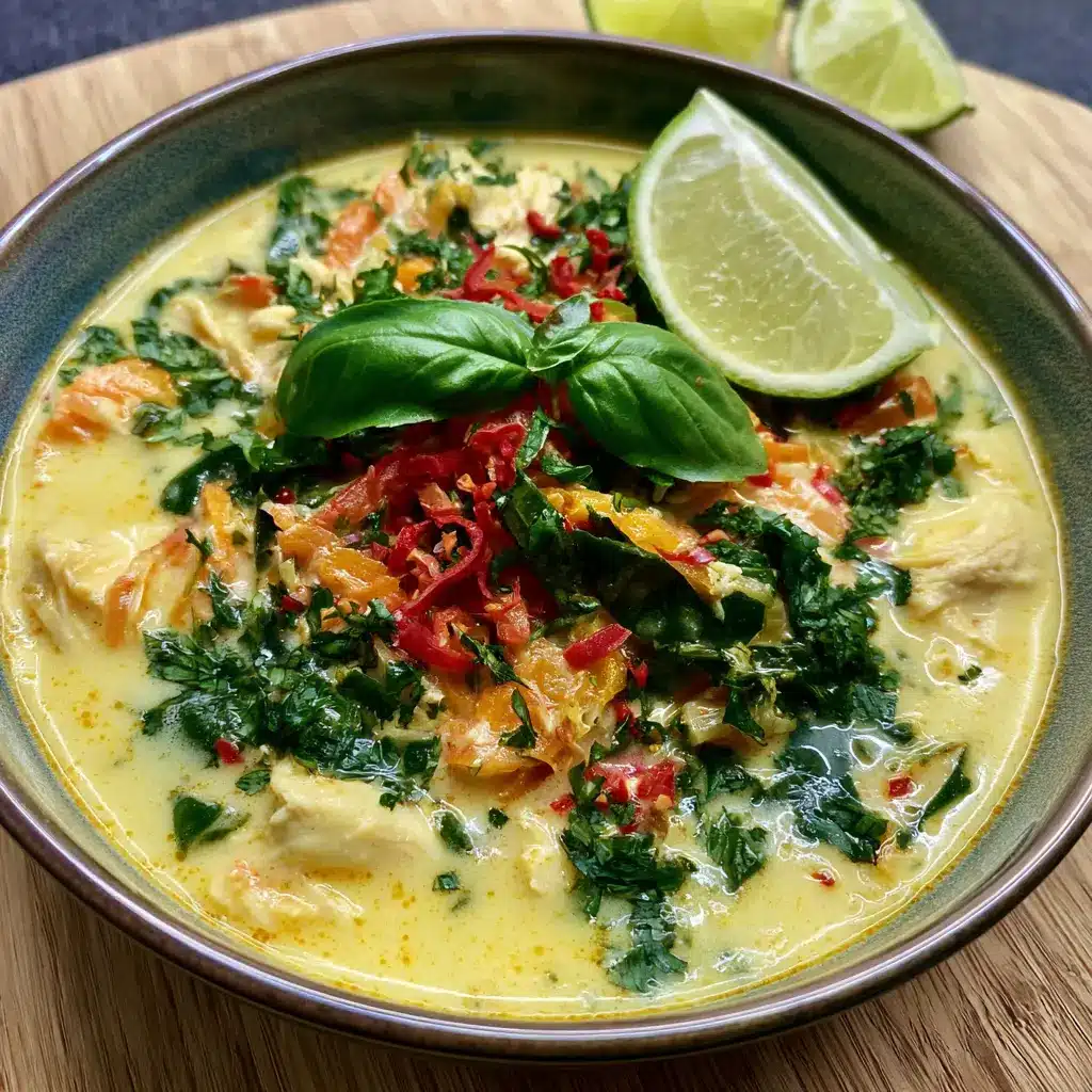 Kokos-Limetten-Hähnchen-Suppe