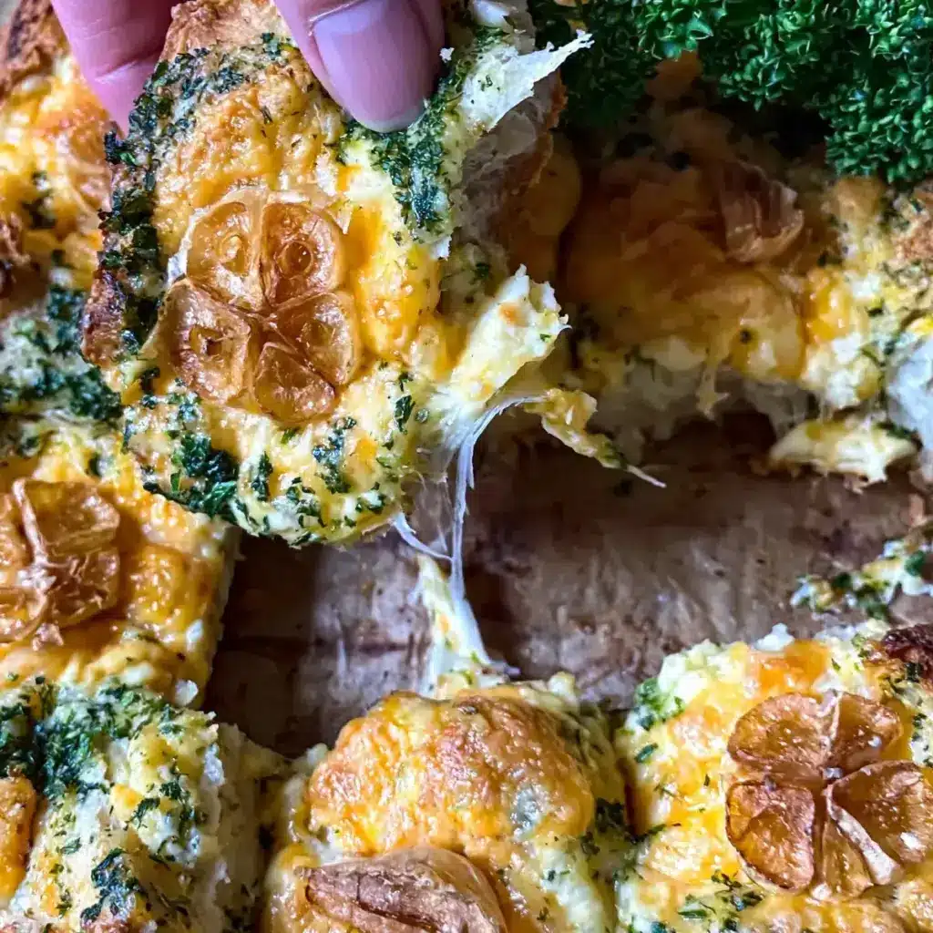 Käse Knoblauch Zupfbrot