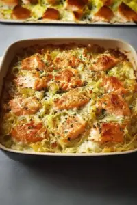 Lachs-Spitzkohl-Auflauf