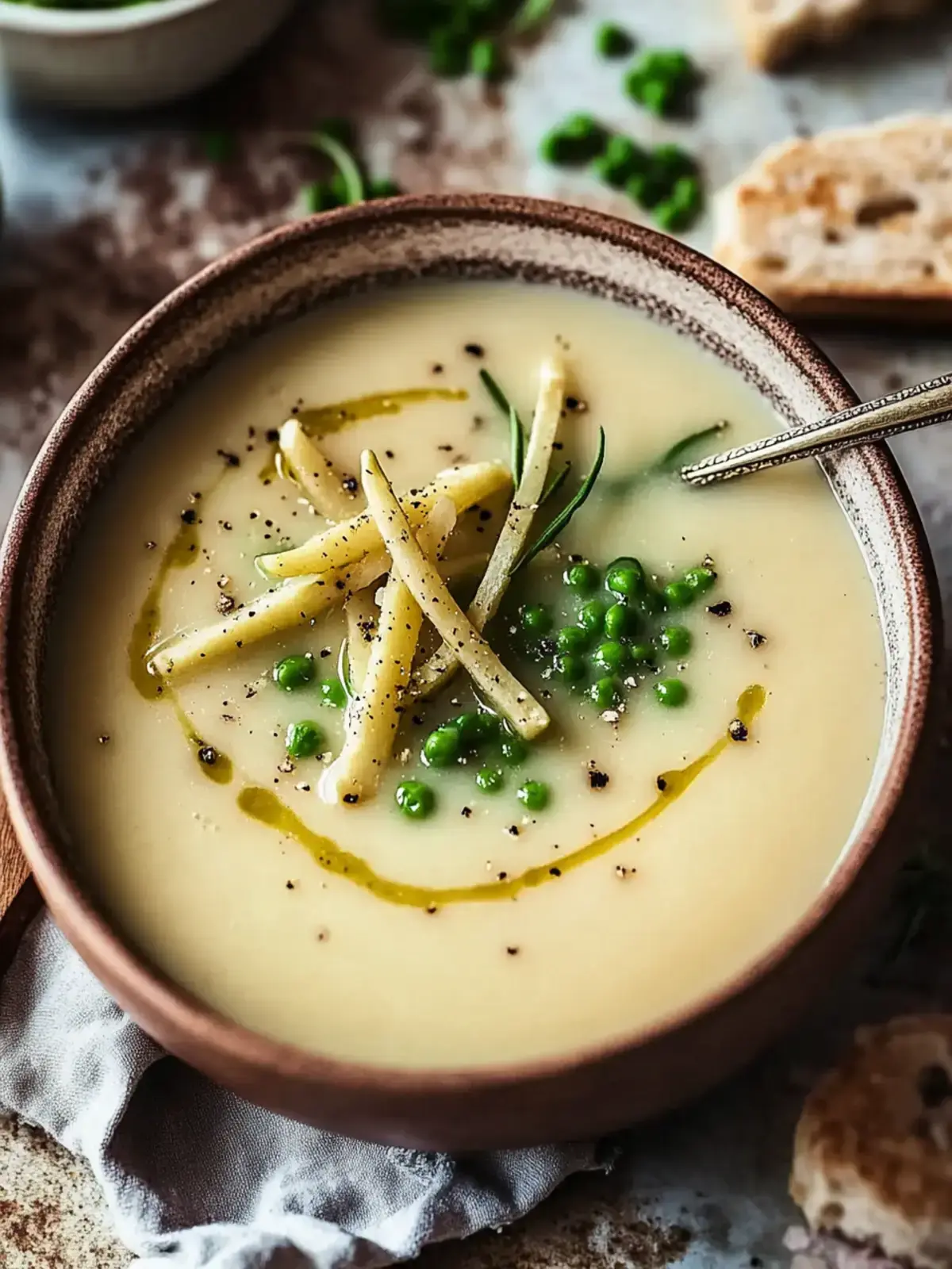 Lauch- und Kartoffelsuppe