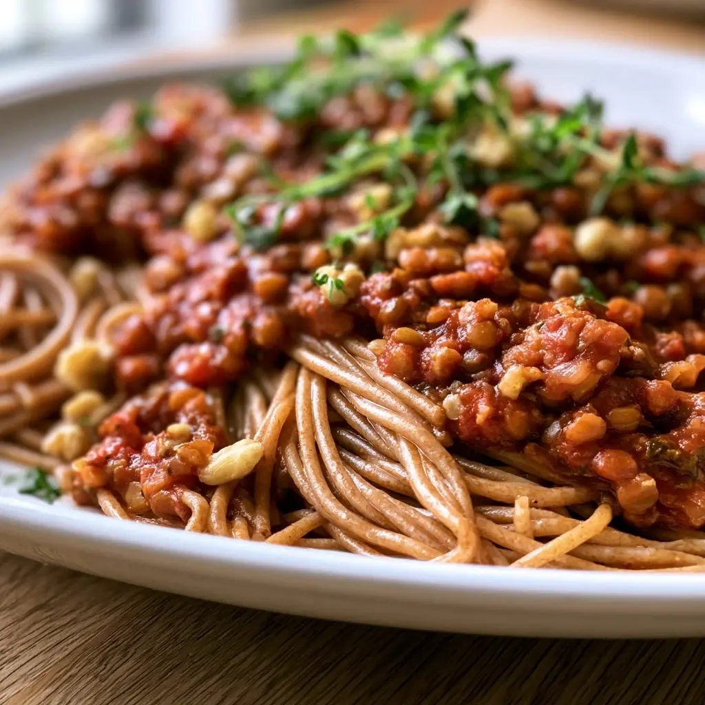 Linsen Walnuss Bolognese