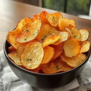 Knusprige Luftfritteuse Kartoffelchips