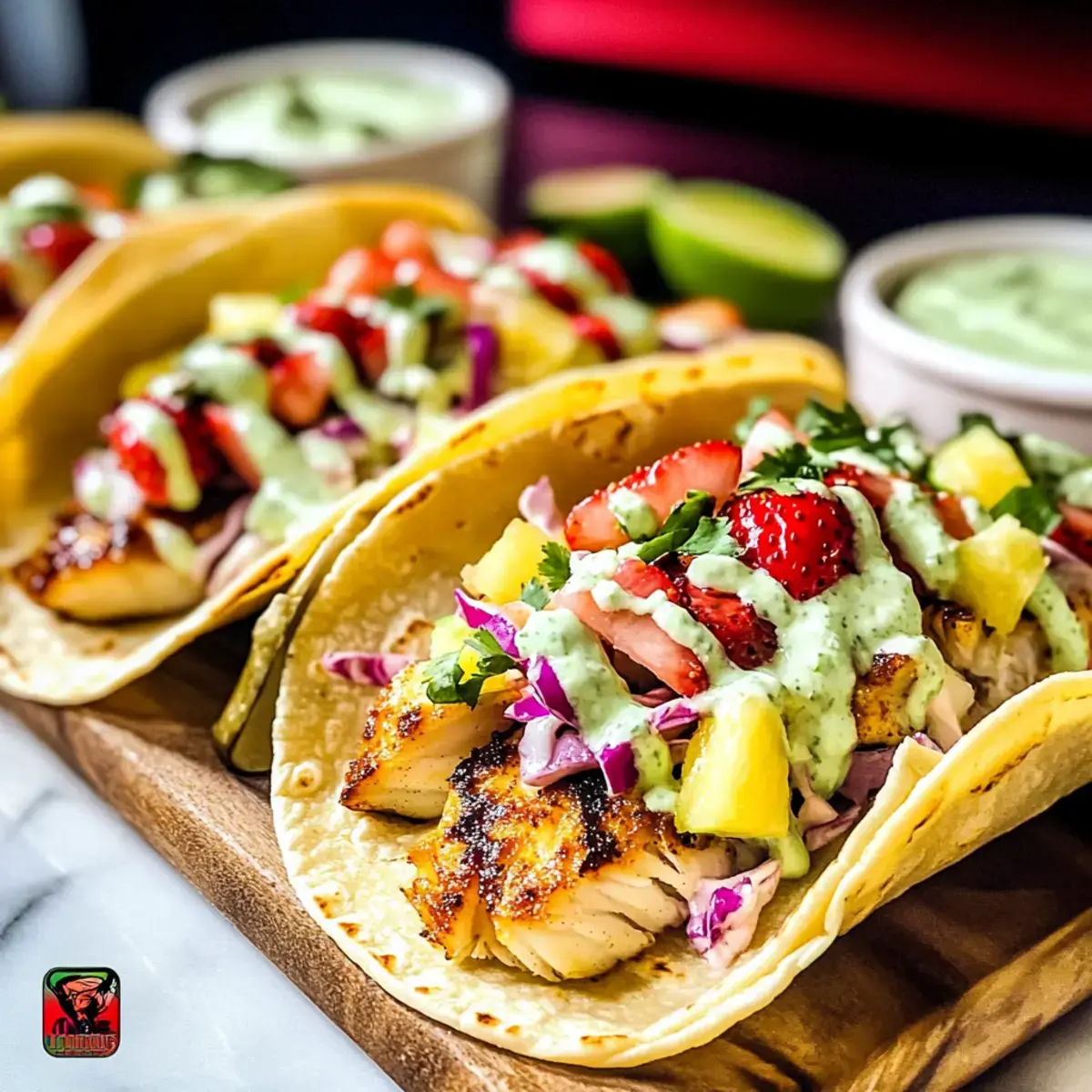 Unwiderstehliche Mahi Mahi Fisch Tacos mit fruchtiger Slaw 2 Mahi Mahi Fisch Tacos