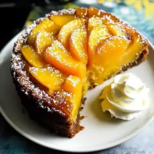 Mango Kuchen auf dem Kopf