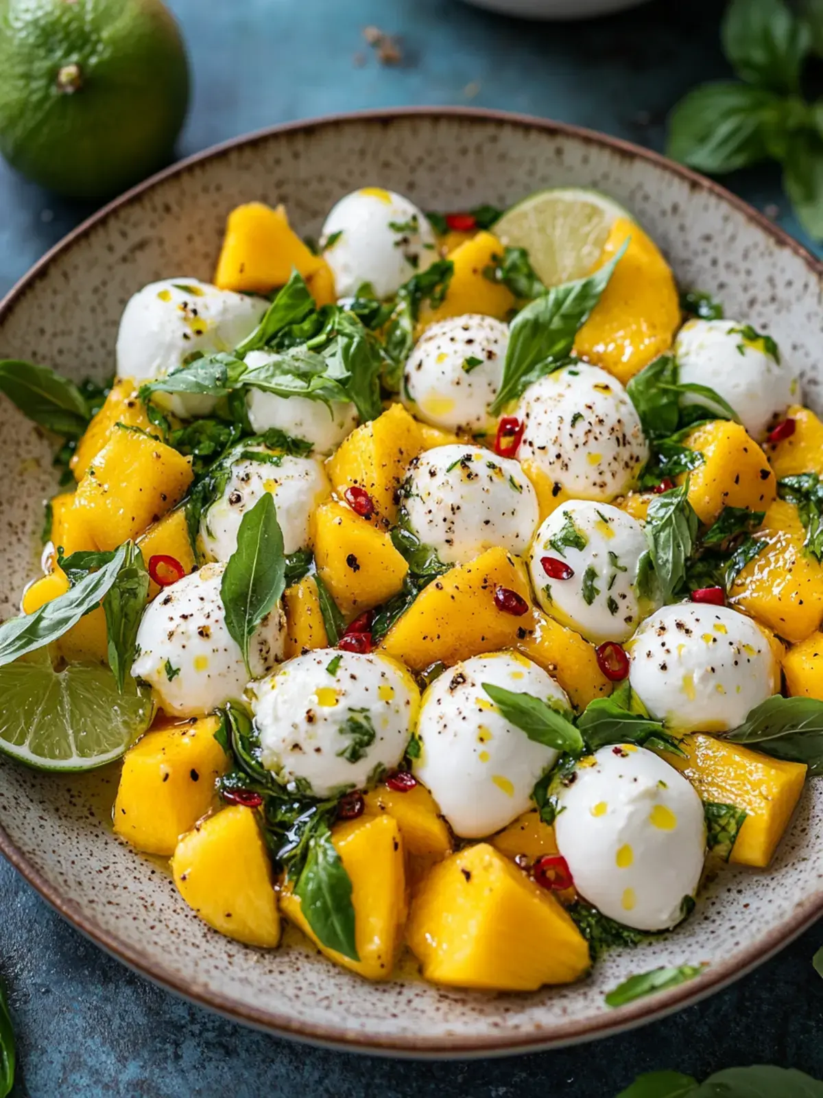 Mango-Mozzarella-Salat
