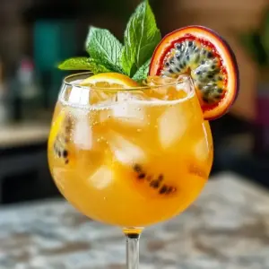 Erfrischender Maracuja Spritz Cocktail