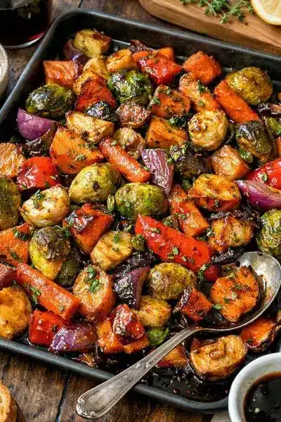 Mediterrane Ofengemüse Bowl