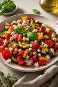 Mediterranes Ofengemüse mit Feta