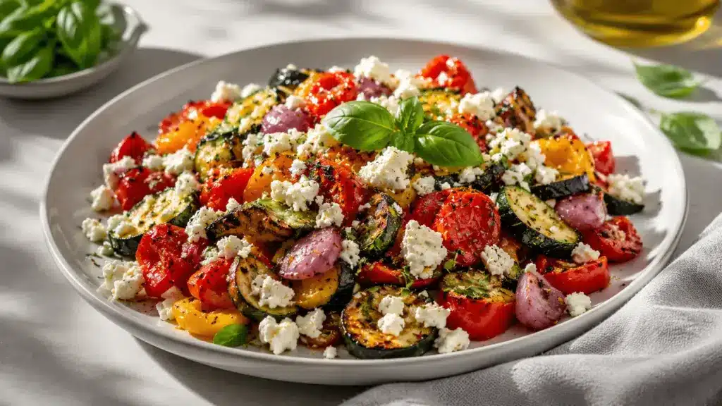 Mediterranes Ofengemüse mit Feta