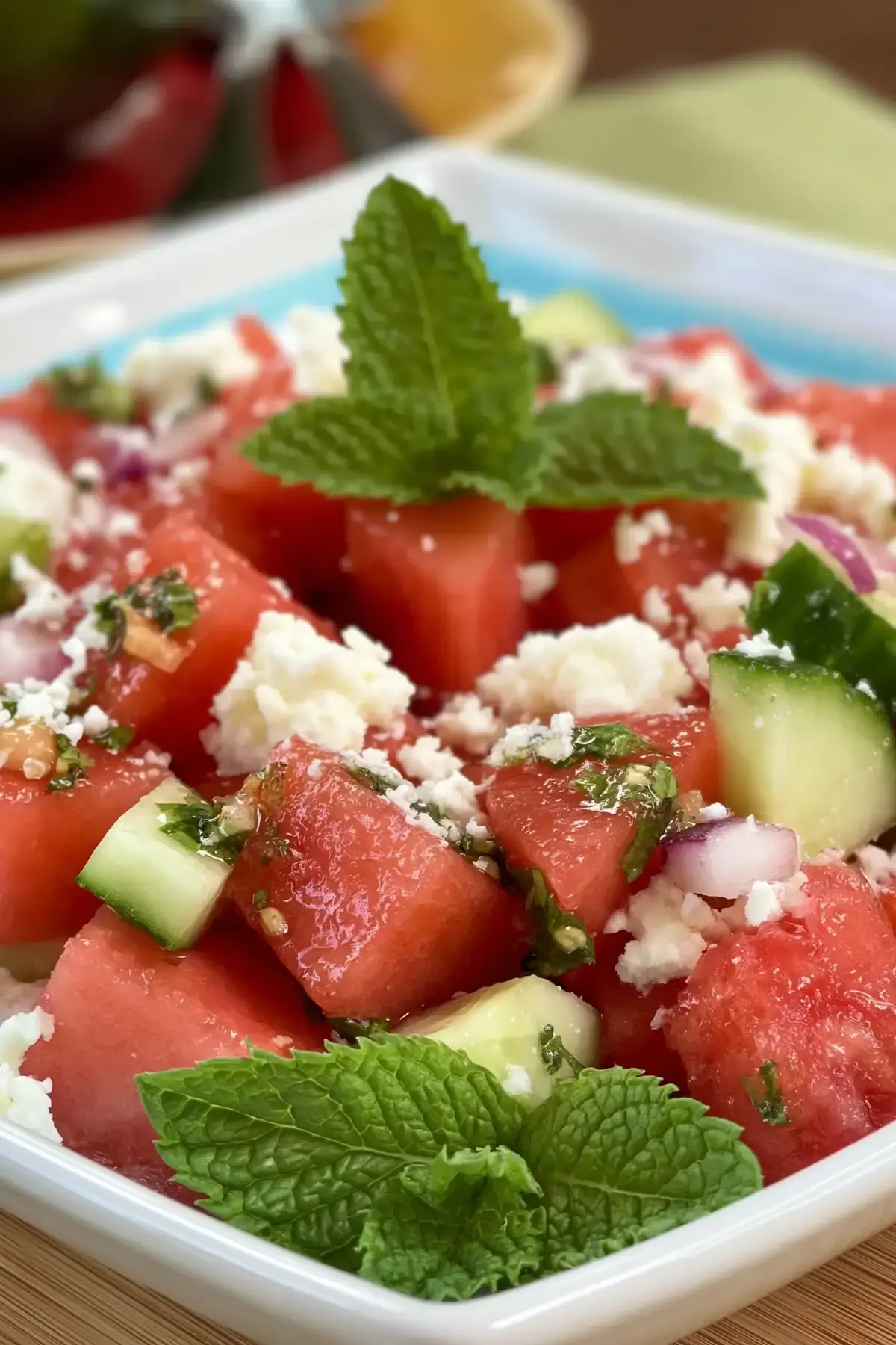 Melonensalat – Einfaches Sommerrezept mit 5 Zutaten - Muma’s Kitchen 2 Melonensalat