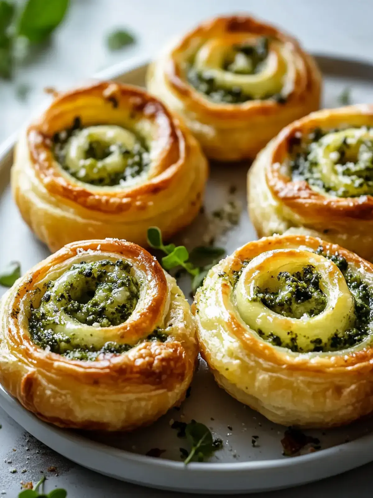 Mini Blätterteig Schnecken
