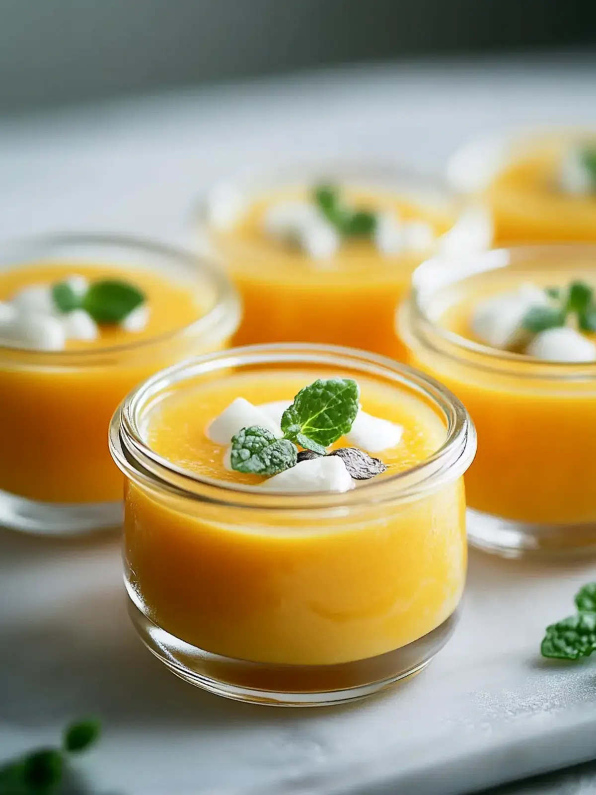 Mini-Kürbissuppen im Glas