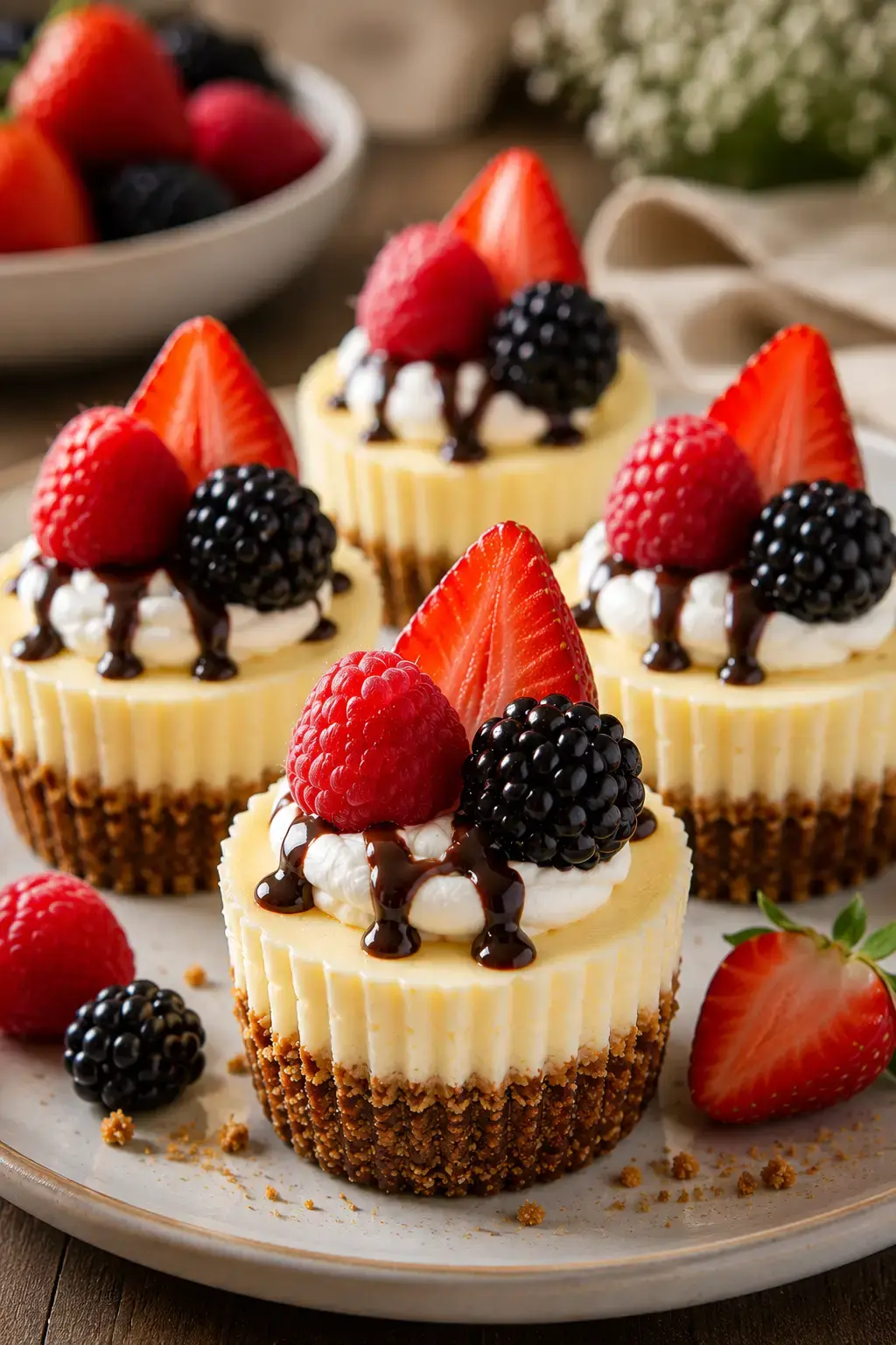 Unwiderstehliche Mini-Käsekuchen für jede Gelegenheit 2 Mini-Käsekuchen Rezept